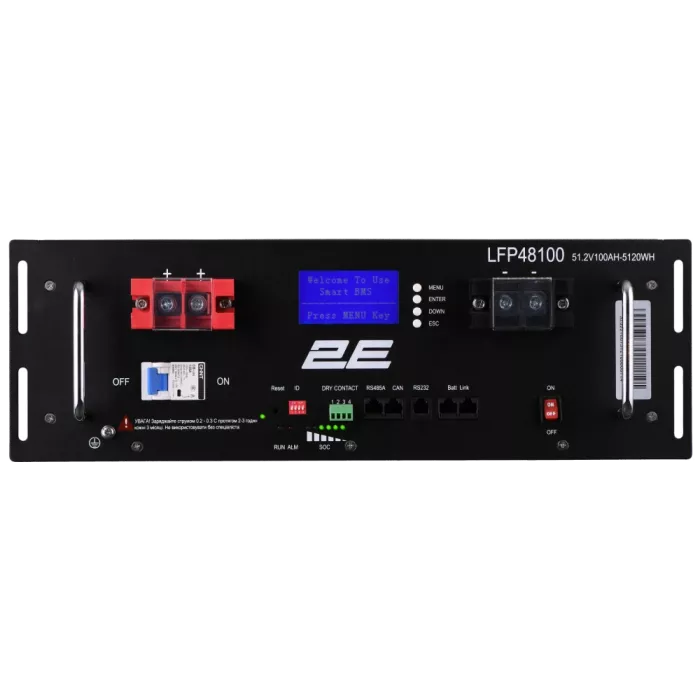 2E LFP48 100А*год 19" LCD 16S Літієва акумуляторна батарея