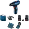 Bosch GSR 120-LI (06019G8002) Акумуляторний шурупокрут + 2 акб 2.0 Ah + ЗУ + набір біт 11 шт. + набір свердл 12 шт.