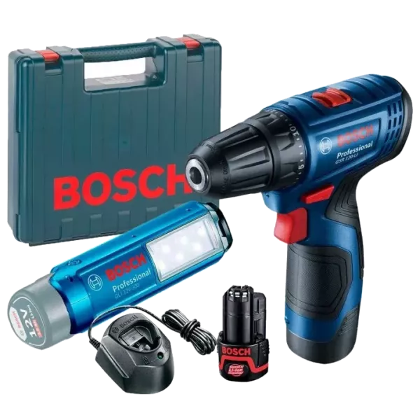 Bosch GSR 120-LI + GLI 12V-300 (06019G8004) Акумуляторний шурупокрут та ліхтарик