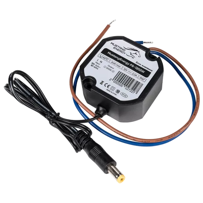 Mustang Energy PS-1202W IP67 Блок живлення