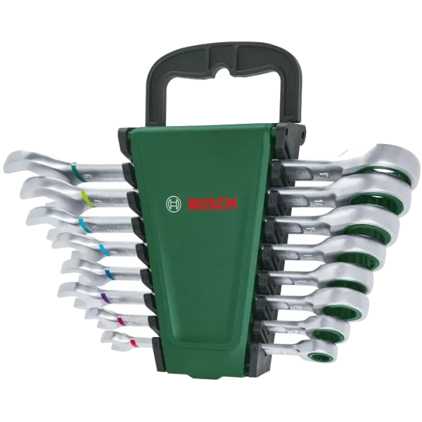 Bosch (1600A027PS) з тріскачкою 8 шт Набір ключів комбінованих