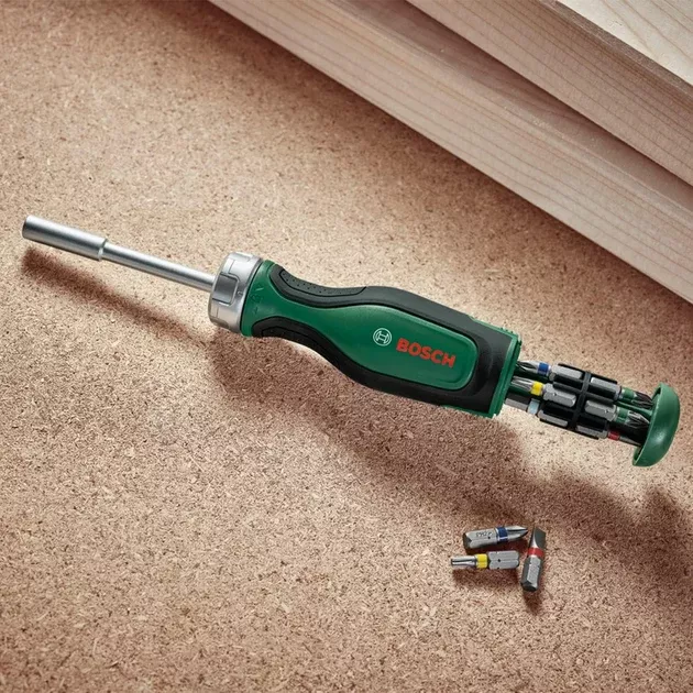 Bosch (1600A02BX2) 12 бит Викрутка з тріскачкою