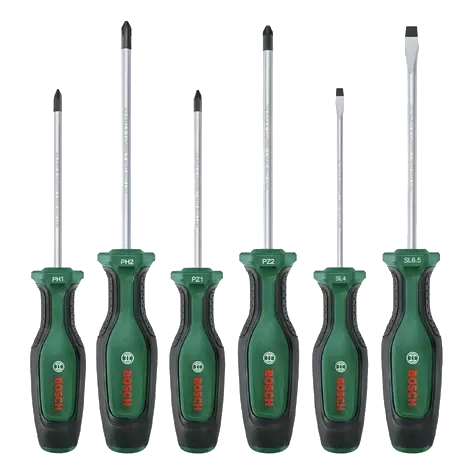 Bosch (1600A02BX7) PH/PZ/SL 6 шт Набір викруток