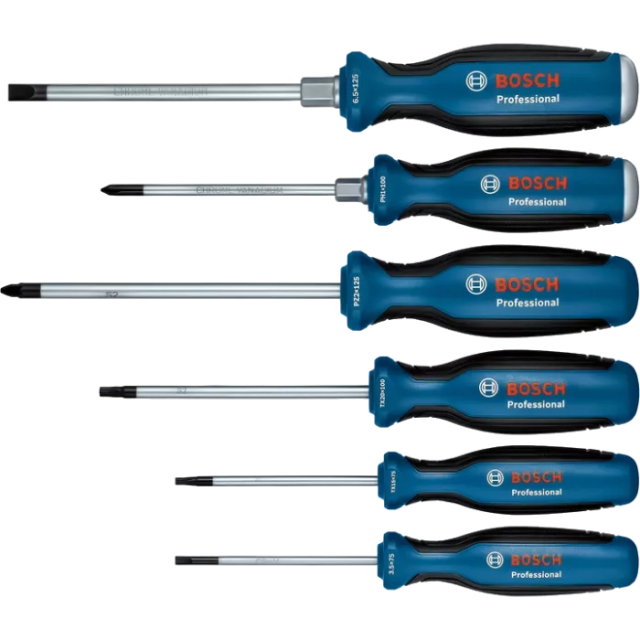Bosch Professional (1600A02CV3) SL / PH / PZ / TX 6 шт Набор отверток