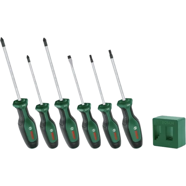 Bosch (1600A02W7L) PH/PZ/SL/Torx 6 шт + намагнічувач Набір викруток