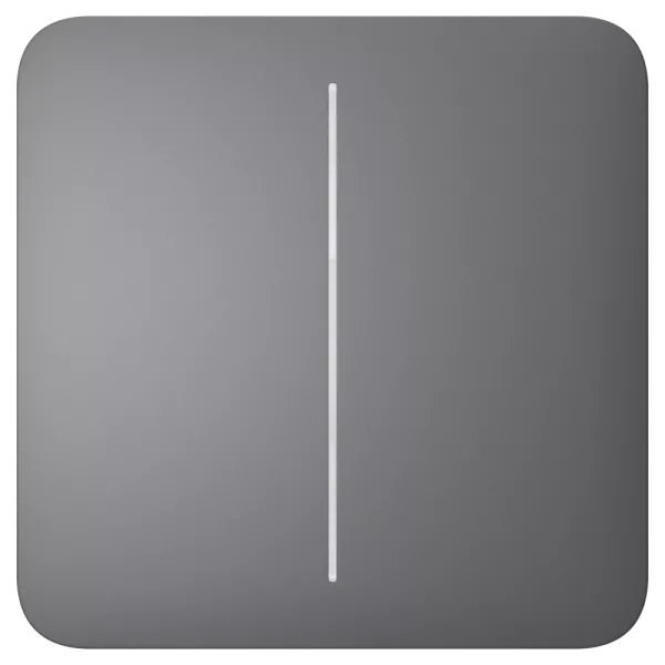 Ajax SoloButton (2-gang) grey Кнопка двоклавішного вимикача