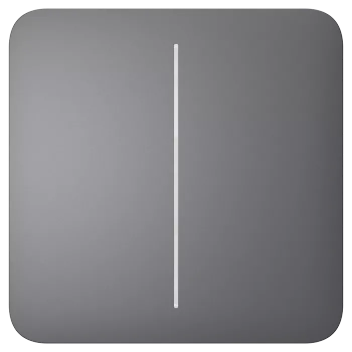 Ajax SoloButton (2-gang) grey Кнопка двуклавишного выключателя