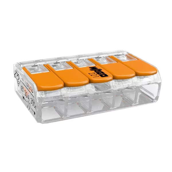 Wago 221-415 Клема 5-контактна