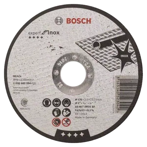 Bosch 125 x 1 мм (2608600549) Відрізний круг для нержавіючої сталі