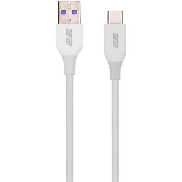 2E Type-C, Glow USB-A > USB-C Кабель заряджання/синхронізації 1м білий