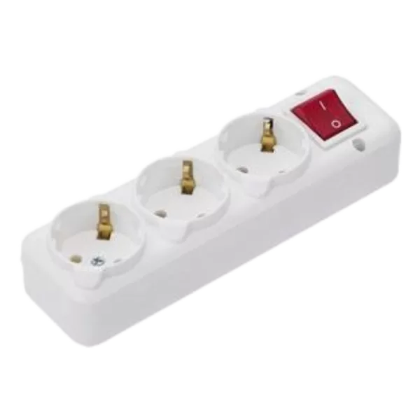 NA-UEA 3-гнізда з кнопкою Колодка