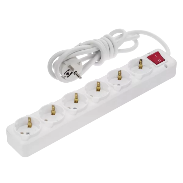 NA-UEA 6-гнізд 5 м з кнопкою Подовжувач