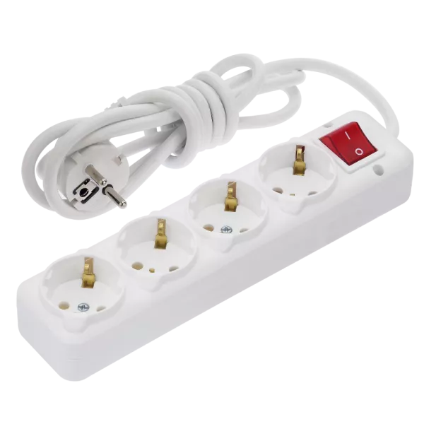 NA-UEA 4-гнізда 5 м з кнопкою Подовжувач