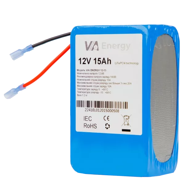 VIA Energy Акумуляторна батарея літієва 12В, 15А*г