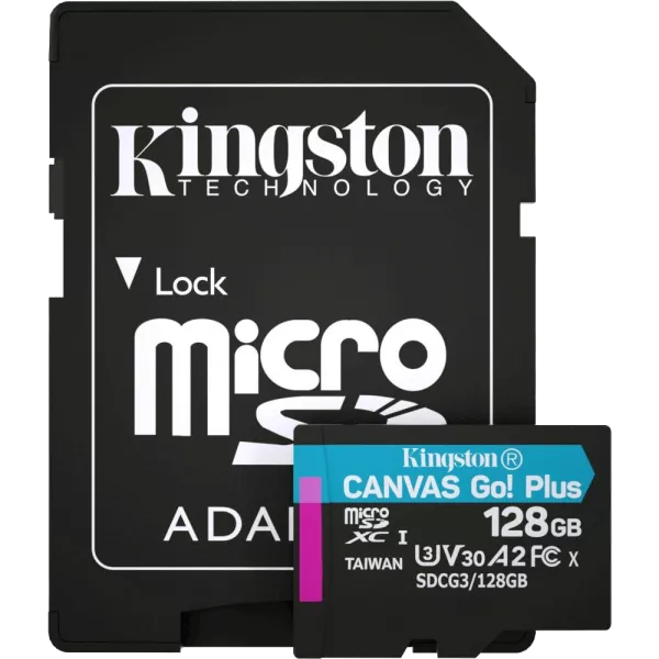 Kingston 128GB microSDXC A2 U3 V30 + ADP Модуль флеш-пам'яті