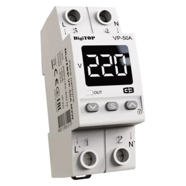 DigiTOP VP-50A M2W Реле напруги