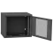 IPCOM 12U 600x600 Шафа телекомунікаційна двері перфорація (чорна)