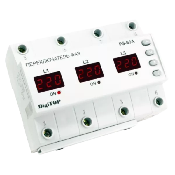 DigiTop PS-63A Перемикач фаз