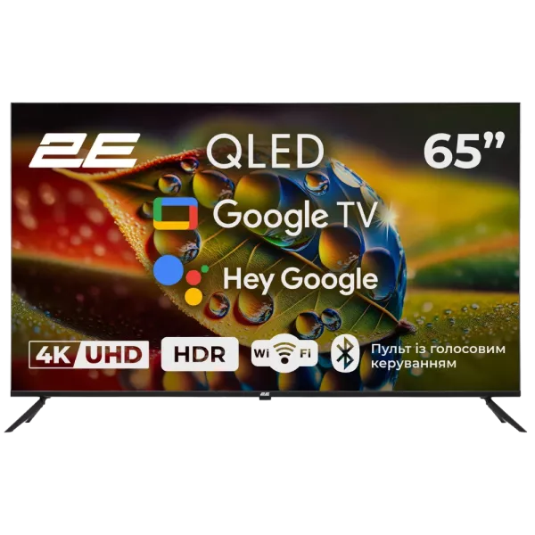 2E 65A77Q 65" дюймів 3840x2160 QLED Google TV Телевізор