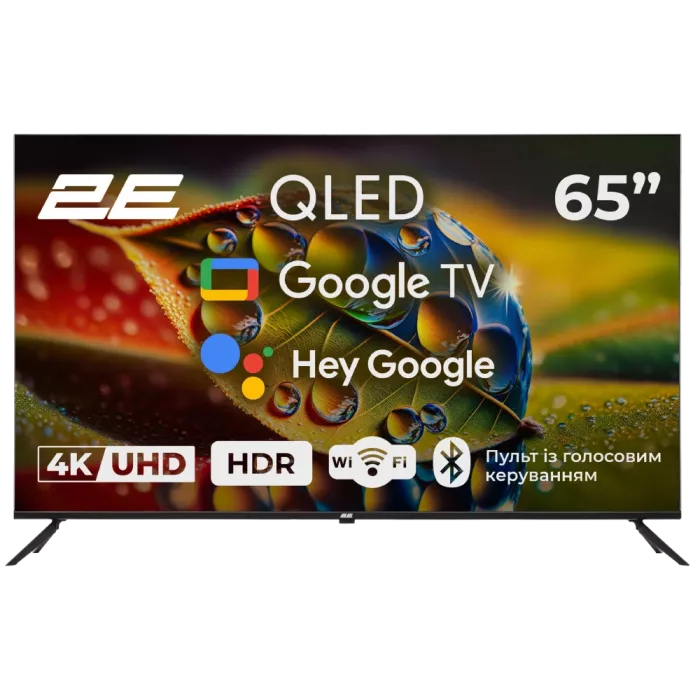2E 65A77Q 65" дюймов 3840x2160 QLED Google TV Телевізор