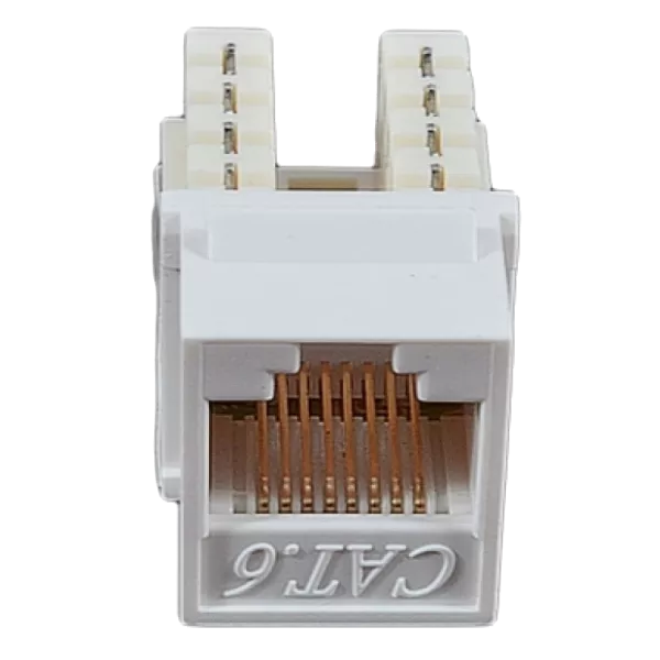 EPNew 6KTVM-U0WH Модуль KeyStone RJ45 UTP, кат. 6, 110, Slim, W - 16.6 мм, білий