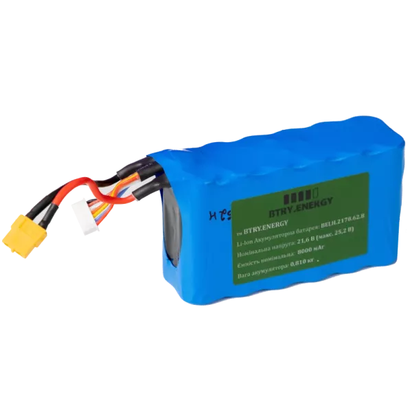 FPV 6s2p 8 А*год BELH.2170.62.8 LISHEN LR2170LA Акумуляторна батарея