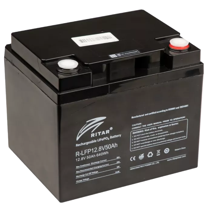 Ritar R-LFP12.8V50AH Аккумуляторная батарея с bluetooth
