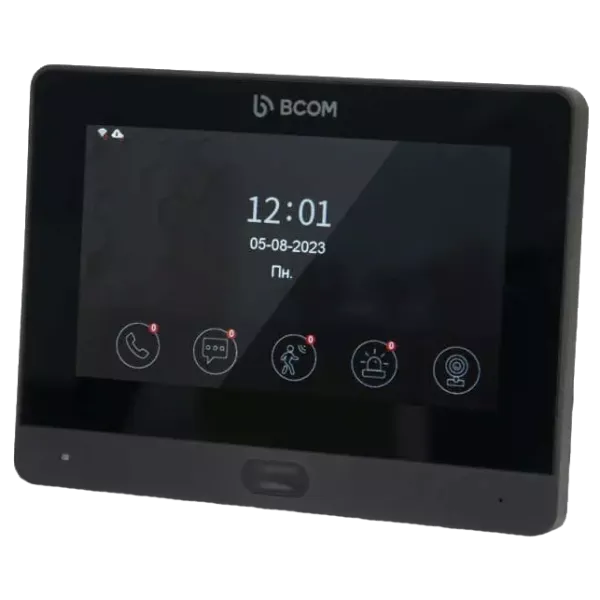 BCOM BD-760FHD/T Black Відеодомофон