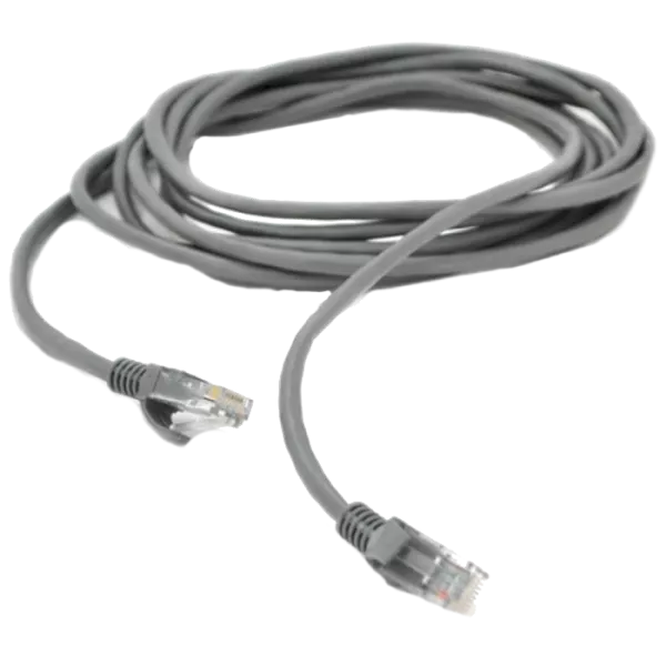 Патч-корд RITAR литий, UTP, RJ45, Cat.5e, 1m, сірий, Cu (мідь) Q500(PCR-CU/1G)