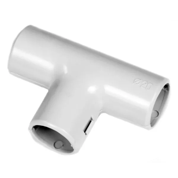 Труба (37-20002-020) гладка трійник складений IP40 D20 (37-20002-020)