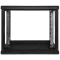 EServer 9U 600х350х503 скло, чорна Шафа