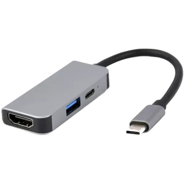 Cablexpert A-CM-COMBO3-02 USB-C 3-в-1 (USB/HDMI/PD) Док станція