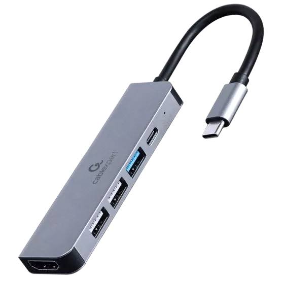 Cablexpert A-CM-COMBO5-03 USB-C 5-в-1 Док станція