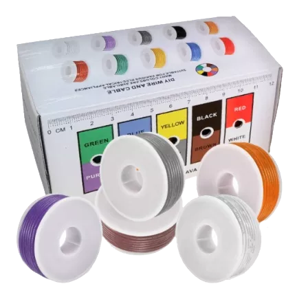 AWG 22 22AWG 0,3 600В 5x10м Кабель силіконовий луджений