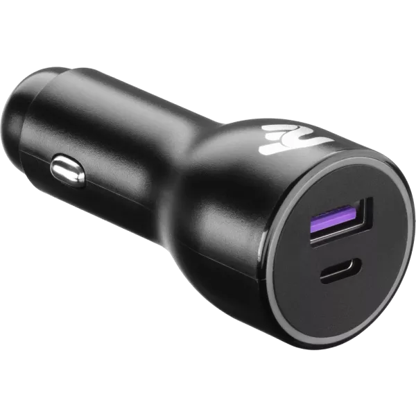 2E Dual USB Car Charger 38W USB-C Black (2E-ACR18PDQC-B) Зарядний пристрій автомобільний