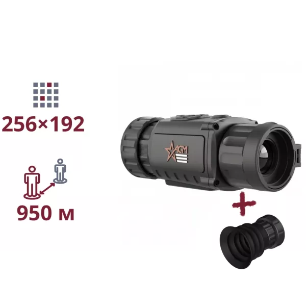 AGM Rattler TC19-256 Комплект ТЕПЛОВІЗІЙНА НАСАДКА НА ПРИЦІЛ + окуляр