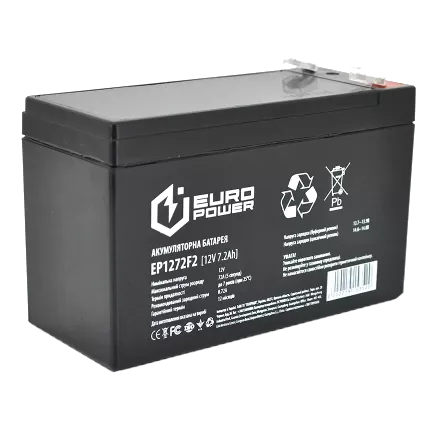 EUROPOWER EP12-7.2F2 12В 7 А*ч Акумуляторна батарея