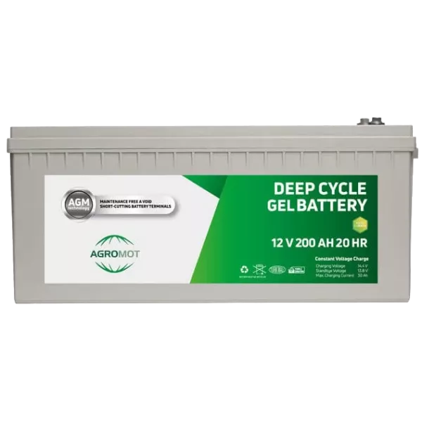 AGROMOT 200A*г 12В гелева Свинцево-кислотна акумуляторна батарея