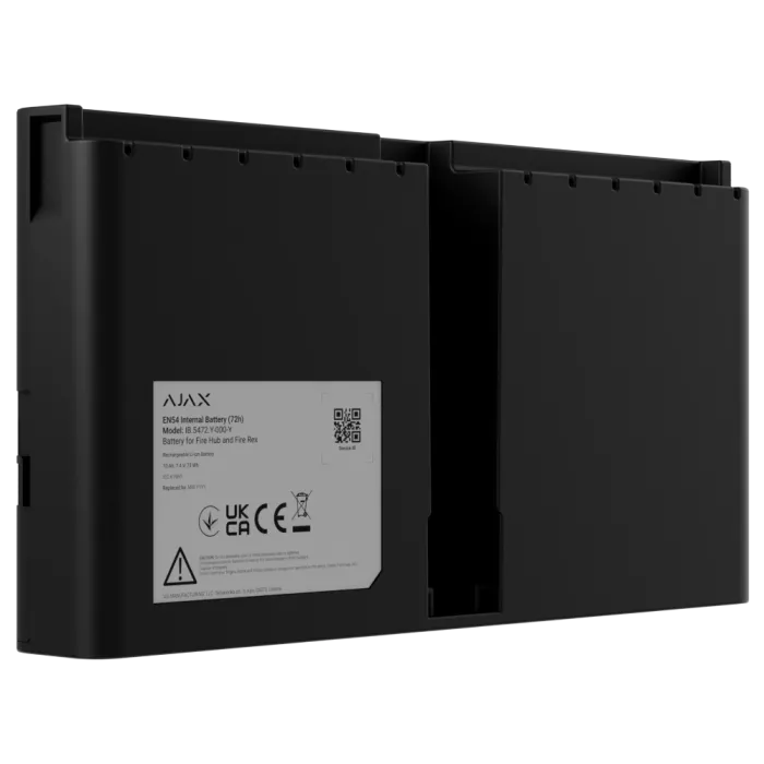 Ajax EN54 Internal Battery (72h) black для Fire Hub і Fire Rex Акумулятор