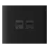 Ajax CenterCover (LAN) vertical Black Фронтальна панель