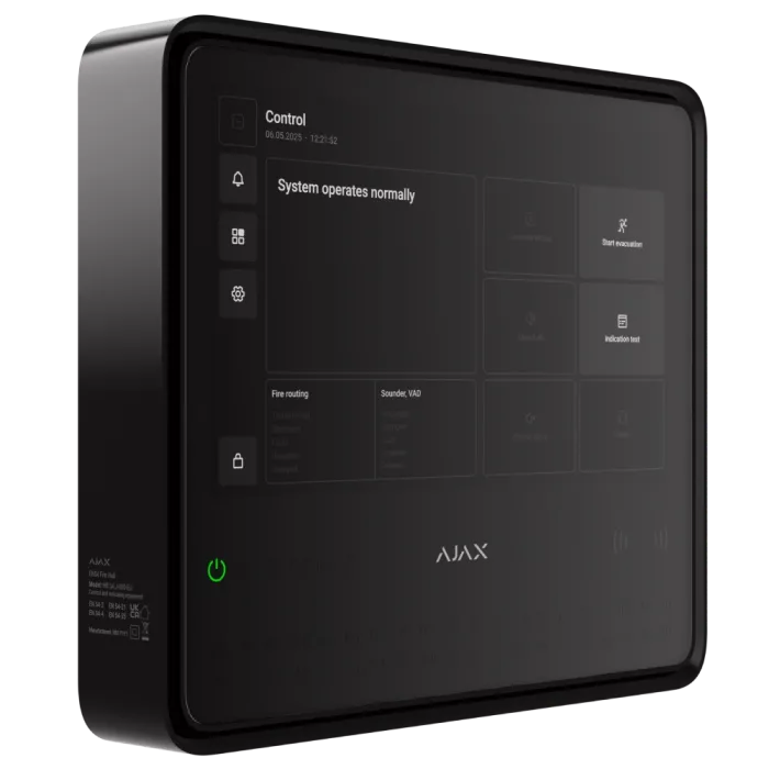 Ajax EN54 Fire Hub black Пожежна централь