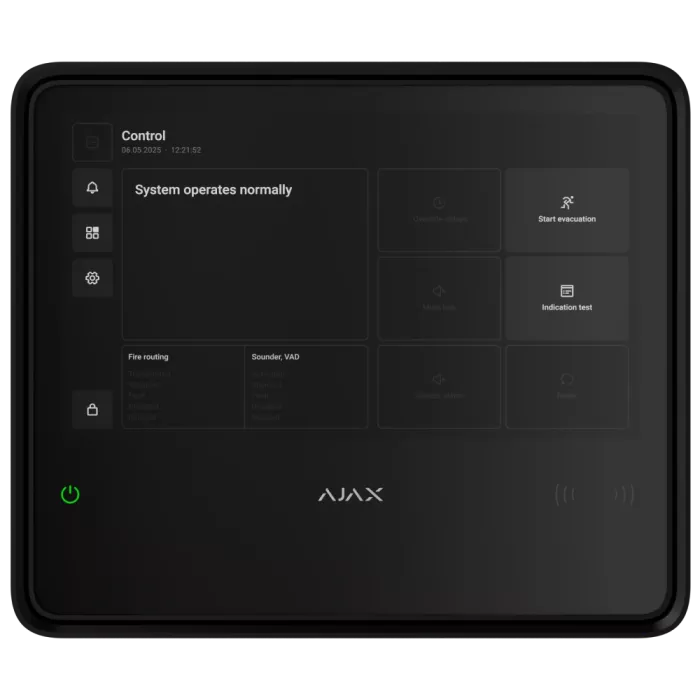 Ajax EN54 Fire Hub black Пожежна централь