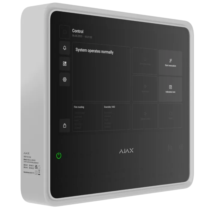 Ajax EN54 Fire Hub white Пожежна централь