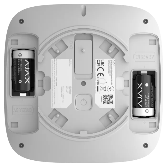 Ajax EN54 FireProtect (Heat/Sounder) white пожежний тепловий зі звуковим оповіщенням Сповіщувач