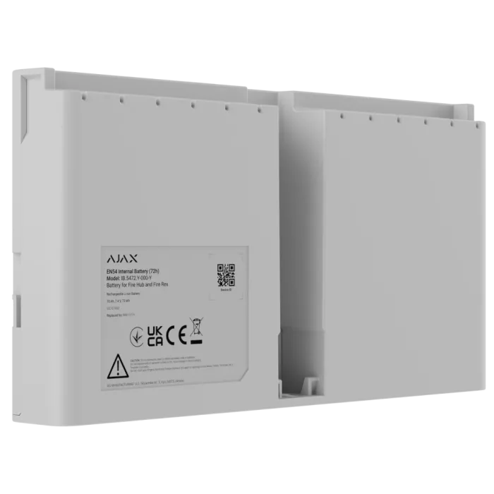 Ajax EN54 Internal Battery (72h) white для Fire Hub і Fire Rex Акумулятор