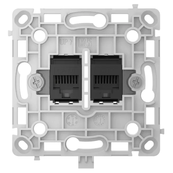 Ajax OutletCore (LAN) black Механізм інтернет розетки