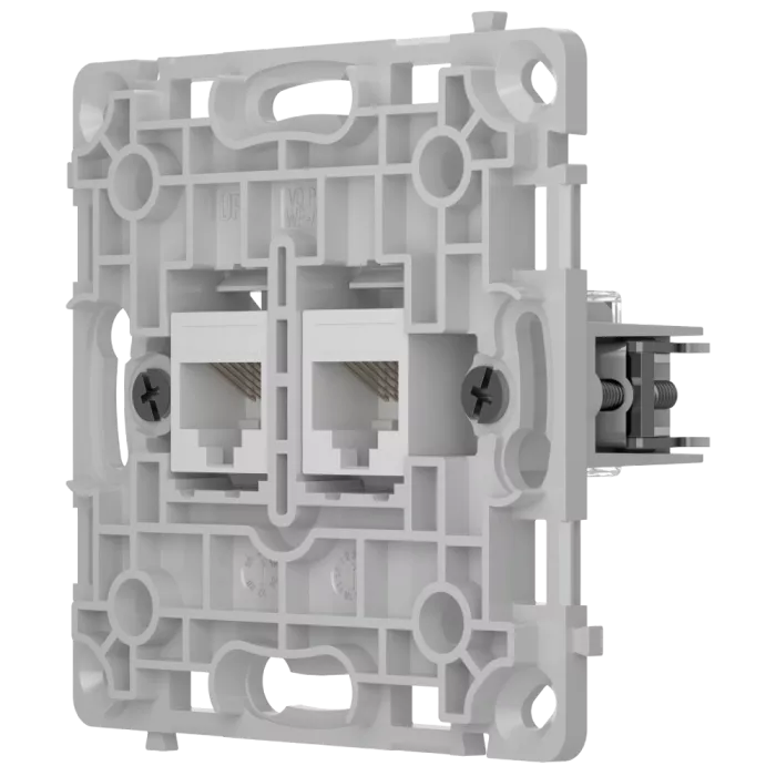 Ajax OutletCore (LAN) vertical white Механізм інтернет розетки