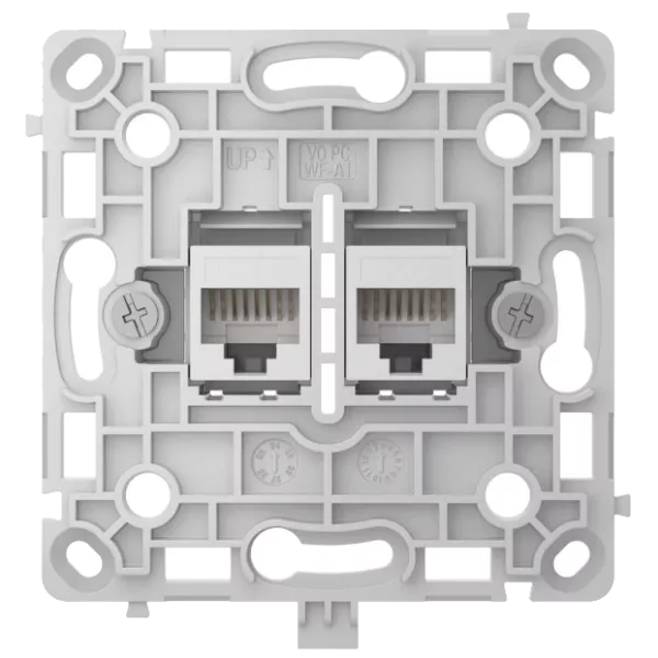 Ajax OutletCore (LAN) white Механізм інтернет розетки