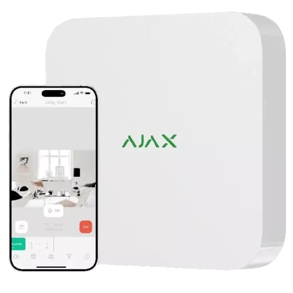 Ajax NVR (8ch) (8EU) white Відеореєстратор