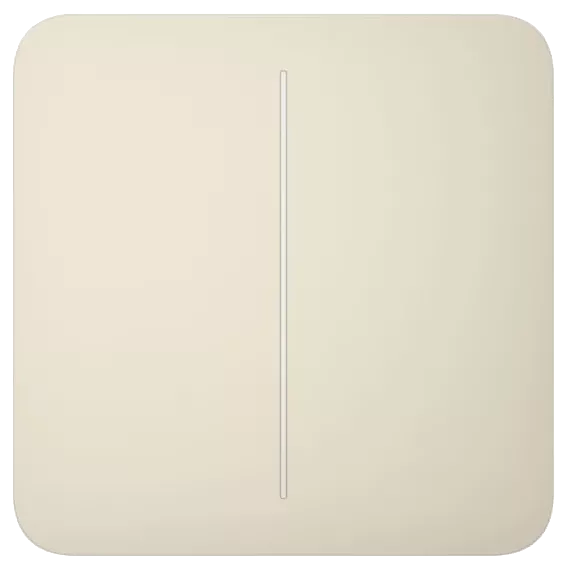 Ajax SoloButton (2-gang) [55] ivory Кнопка двоклавішного вимикача